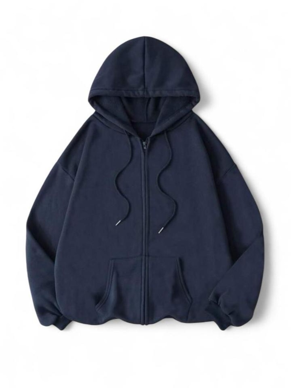 SHEIN Dark Navy Zip Hoodie